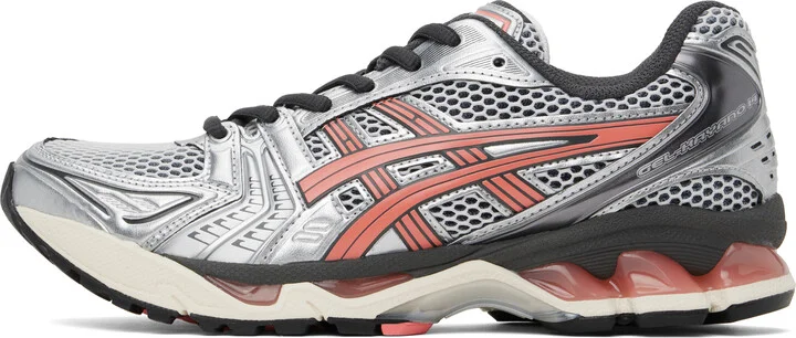 ASICS Silver & Pink GEL-KAYANO 14 Sneakers - Image 3