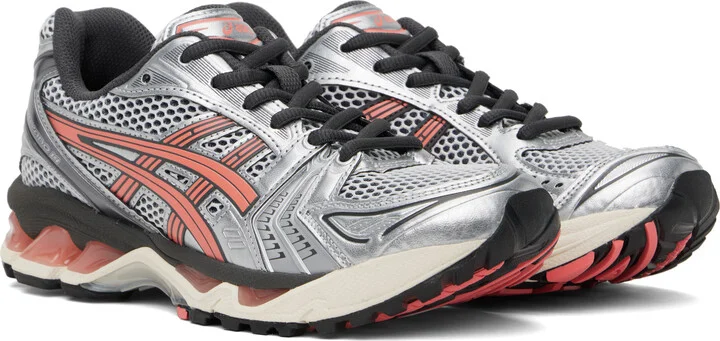 ASICS Silver & Pink GEL-KAYANO 14 Sneakers - Image 4