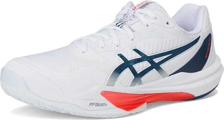 ASICS Sky Elite FF 3 Men's Volleyball Shoes White/Mako Blue : 15 D - Medium, Synthetic - Image 5