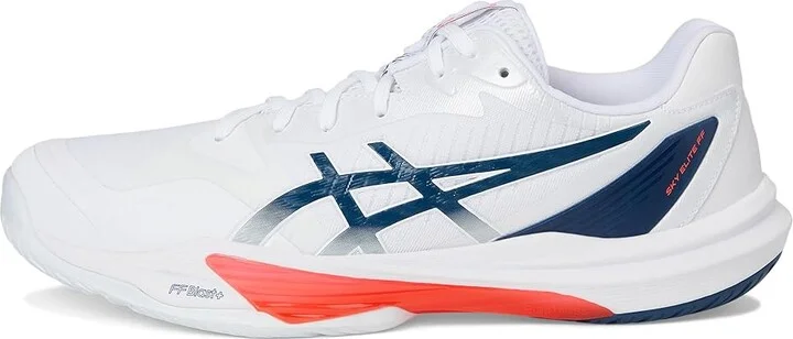 ASICS Sky Elite FF 3 Men's Volleyball Shoes White/Mako Blue : 15 D - Medium, Synthetic - Image 6