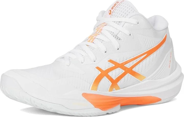ASICS Sky Elite FF MT 3 Women's Volleyball Shoes White/Vivid Coral : 8 B - Medium, Synthetic - Image 5