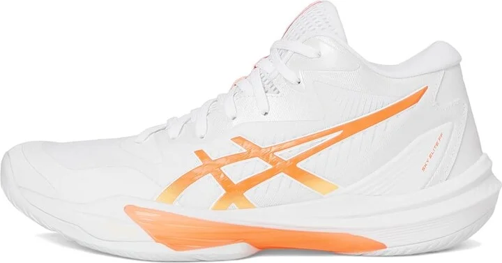 ASICS Sky Elite FF MT 3 Women's Volleyball Shoes White/Vivid Coral : 8 B - Medium, Synthetic - Image 6