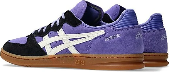 ASICS Skyhand OG Suede Sportstyle Sneakers in Blue Violet/Cream - Image 2