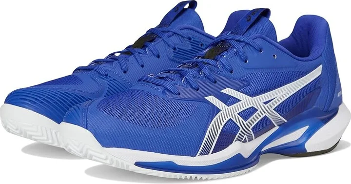 ASICS Solution Speed FF 3 Clay Men's Shoes Dark Cobalt/White : 13 D - Medium, Mesh/Polyester/Synthetic