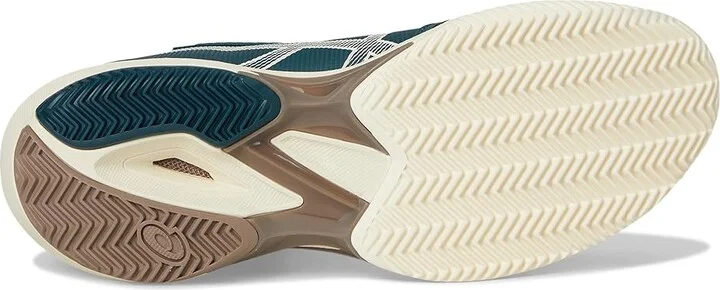 ASICS Solution Speed FF 3 Clay Tennis Shoes Men's Shoes Saxon Green/Birch : 8 D - Medium, Synthetic - Image 3
