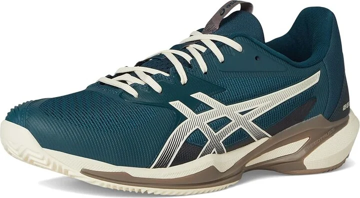 ASICS Solution Speed FF 3 Clay Tennis Shoes Men's Shoes Saxon Green/Birch : 8 D - Medium, Synthetic - Image 5