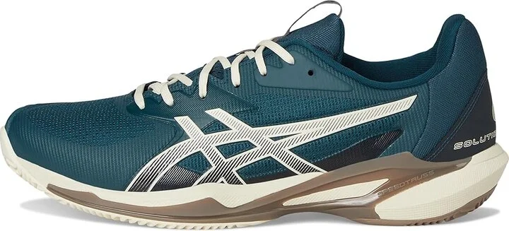 ASICS Solution Speed FF 3 Clay Tennis Shoes Men's Shoes Saxon Green/Birch : 8 D - Medium, Synthetic - Image 6