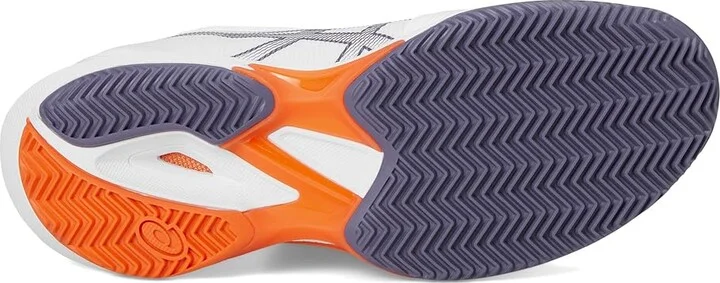 ASICS Solution Speed FF 3 Clay Tennis Shoes Men's Shoes White/Greyish Purple : 15 D - Medium, Synthetic - Image 3