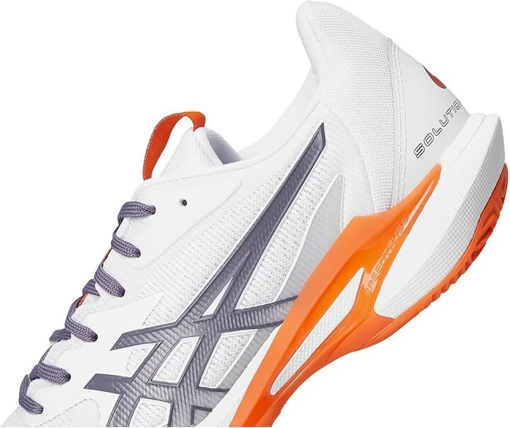 ASICS Solution Speed FF 3 Clay Tennis Shoes Men's Shoes White/Greyish Purple : 15 D - Medium, Synthetic - Image 7