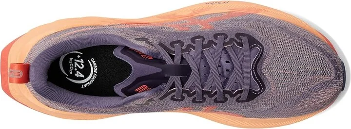 ASICS Superblast 2 Running Shoes Greyish Purple/Coral Reef : Men's 4.5 - Women's 6 Medium, Synthetic - Image 2