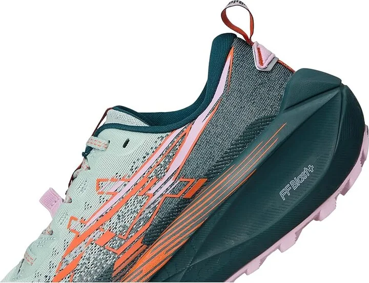 ASICS Trabuco Max 4 Women's Running Shoes Cold Moss/Nova Orange : 10 B - Medium, Synthetic - Image 7