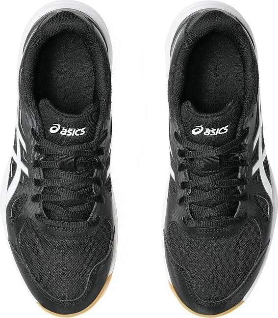 ASICS Upcourt 6 Women's Volleyball Shoes Black/White : 8.5 B - Medium, Synthetic - Image 2