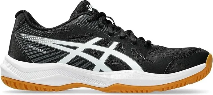 ASICS Upcourt 6 Women's Volleyball Shoes Black/White : 8.5 B - Medium, Synthetic - Image 7