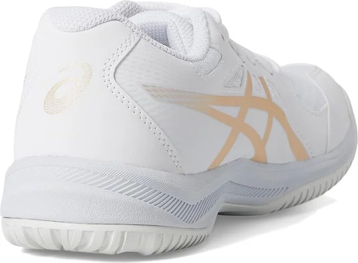 ASICS Upcourt 6 Women's Volleyball Shoes White/Champagne : 12 B - Medium, Synthetic - Image 4