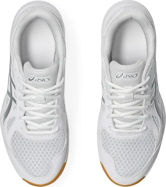 ASICS Upcourt 6 Women's Volleyball Shoes White/Pure Silver : 11 B - Medium, Synthetic - Image 2
