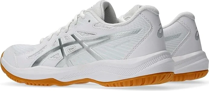 ASICS Upcourt 6 Women's Volleyball Shoes White/Pure Silver : 11 B - Medium, Synthetic - Image 4