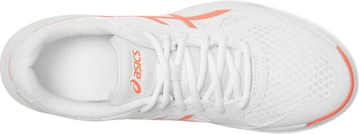 ASICS Upcourt 6 Women's Volleyball Shoes White/Vivid Coral : 8.5 B - Medium, Synthetic - Image 2