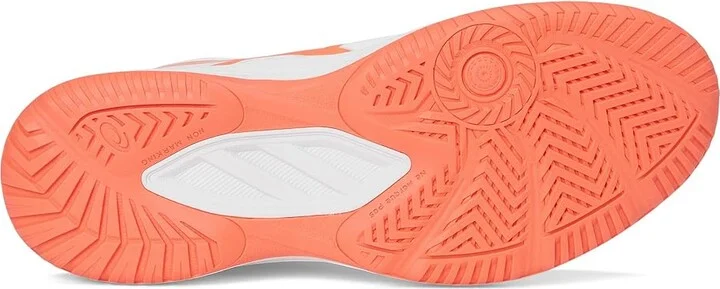 ASICS Upcourt 6 Women's Volleyball Shoes White/Vivid Coral : 8.5 B - Medium, Synthetic - Image 3