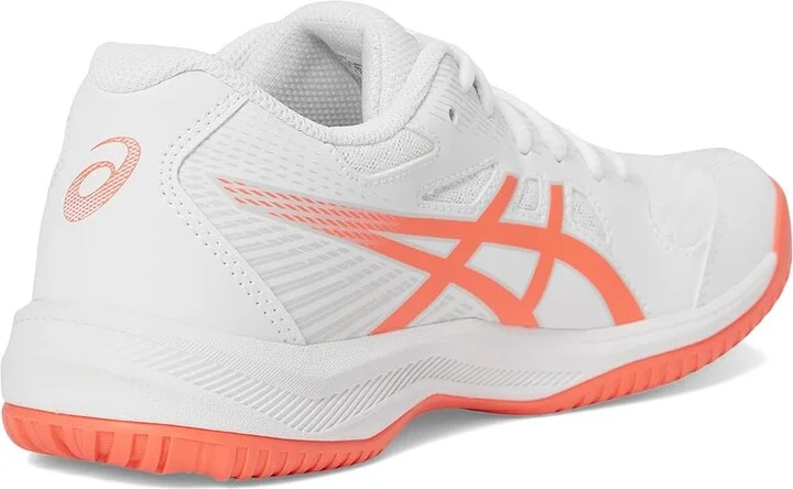 ASICS Upcourt 6 Women's Volleyball Shoes White/Vivid Coral : 8.5 B - Medium, Synthetic - Image 4