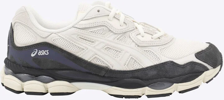 Asics White And Black Gel-Nyc Sneakers