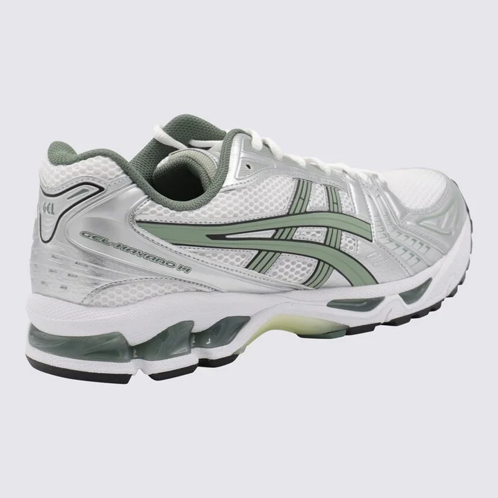 Asics White And Green Sneakers - Image 3