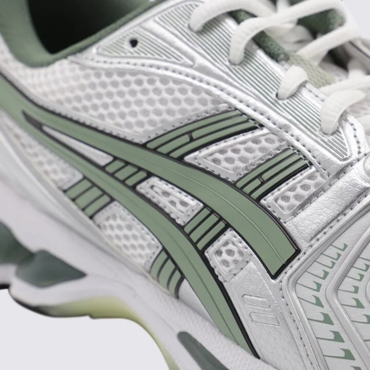 Asics White And Green Sneakers - Image 4