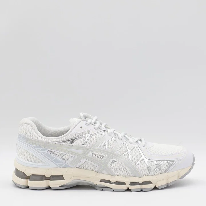 Asics White And Silver Sneakers
