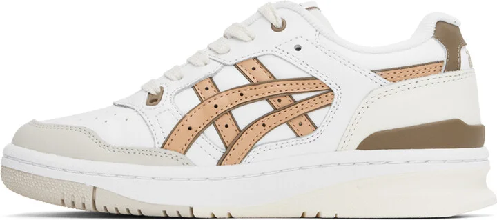 ASICS White & Beige EX89 Sneakers - Image 3