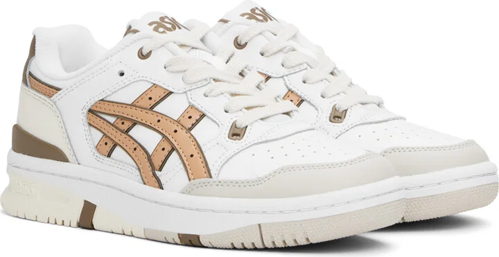 ASICS White & Beige EX89 Sneakers - Image 4