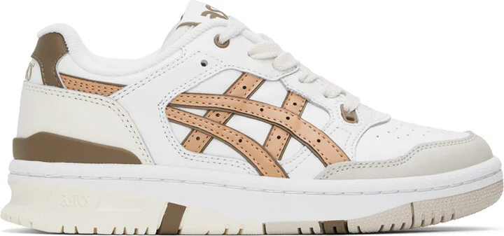 ASICS White & Beige EX89 Sneakers