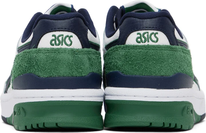 ASICS White & Green EX89 Sneakers - Image 2