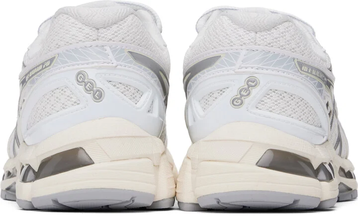 ASICS White & Silver GEL-KAYANO 20 Sneakers - Image 2