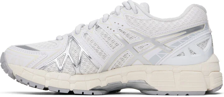ASICS White & Silver GEL-KAYANO 20 Sneakers - Image 3