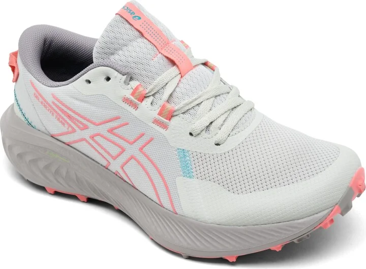Asics Women's Excite Trail 2 Trail Running Sneakers from Finish Line - Lake Gray, Guava