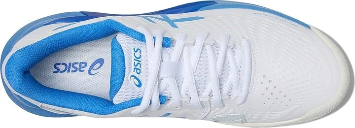 ASICS Women's GEL-Challenger 14 Tennis Shoe Women's Shoes White/Blue Coast : 9.5 B - Medium - Image 2