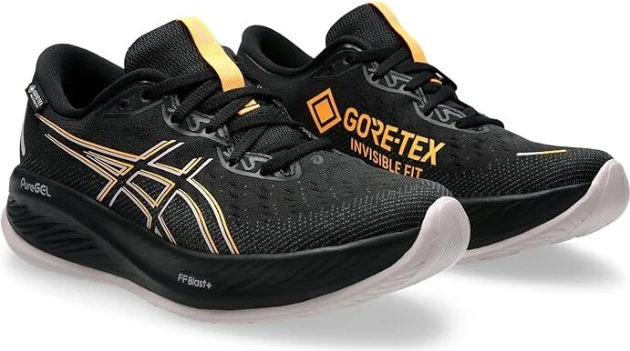 ASICS Women's GEL-Cumulus 26 GTX Women's Running Shoes Black/Stadium Orange : 5.5 B - Medium, Synthetic
