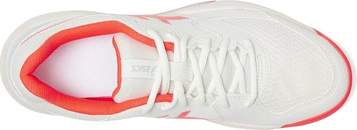 ASICS Women's GEL-Dedicate 8 Pickleball Women's Shoes Cream/Flash Red : 11.5 B - Medium, Synthetic - Image 2