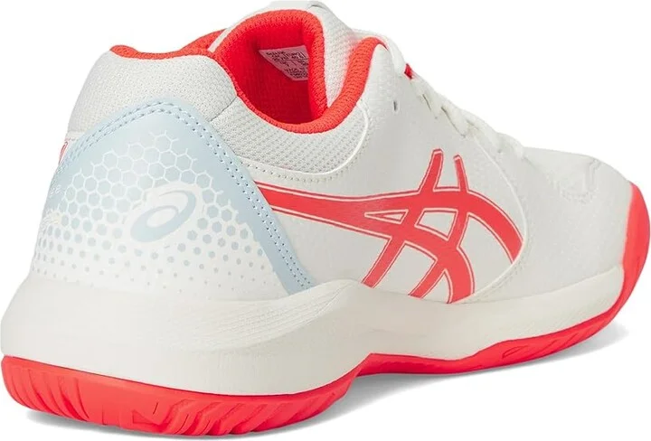 ASICS Women's GEL-Dedicate 8 Pickleball Women's Shoes Cream/Flash Red : 11.5 B - Medium, Synthetic - Image 4