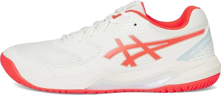ASICS Women's GEL-Dedicate 8 Pickleball Women's Shoes Cream/Flash Red : 11.5 B - Medium, Synthetic - Image 6