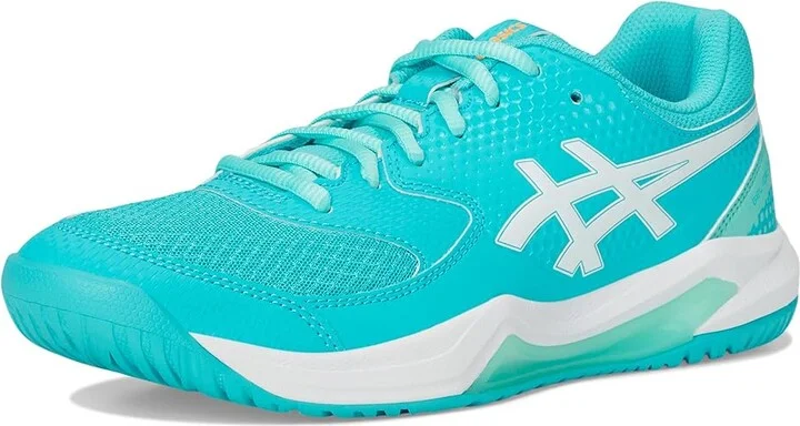 ASICS Women's GEL-Dedicate 8 Pickleball Women's Shoes Energy Aqua/White : 9 B - Medium, Synthetic - Image 5