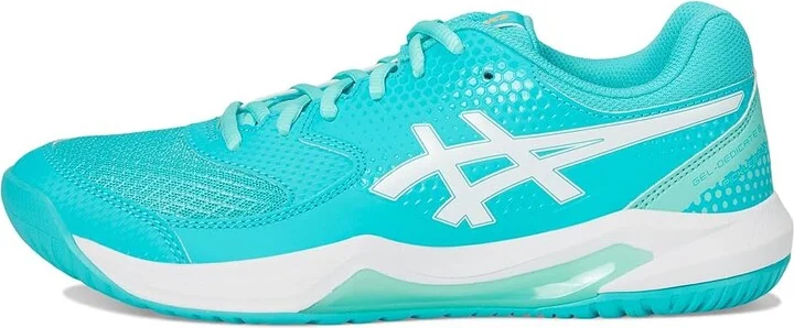 ASICS Women's GEL-Dedicate 8 Pickleball Women's Shoes Energy Aqua/White : 9 B - Medium, Synthetic - Image 6