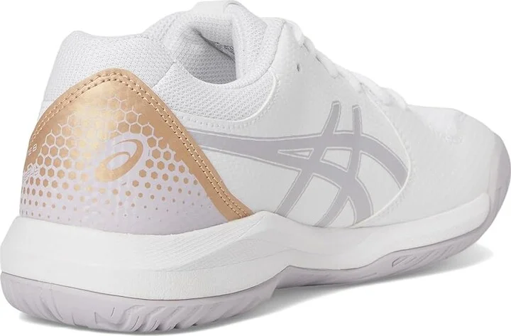 ASICS Women's GEL-Dedicate 8 Pickleball Women's Shoes White/Dusk Violet : 12 B - Medium, Synthetic - Image 4