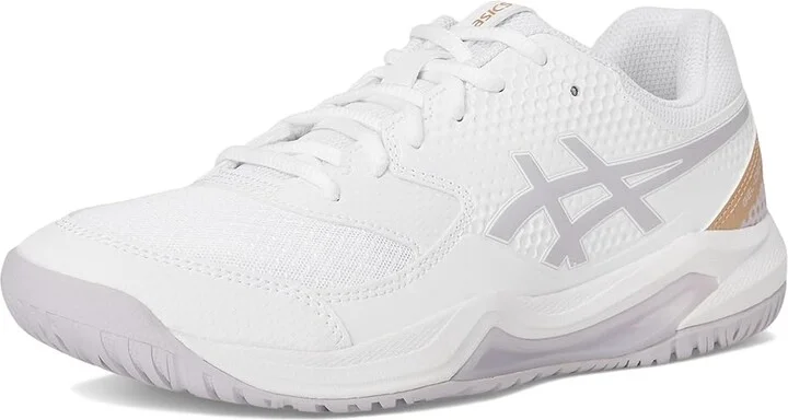 ASICS Women's GEL-Dedicate 8 Pickleball Women's Shoes White/Dusk Violet : 12 B - Medium, Synthetic - Image 5