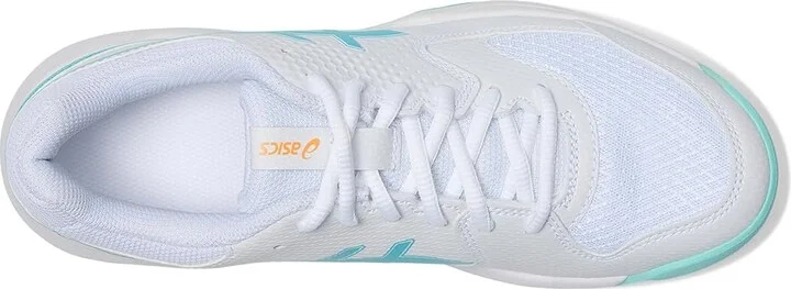ASICS Women's GEL-Dedicate 8 Pickleball Women's Shoes White/Energy Aqua : 9 B - Medium, Synthetic - Image 2