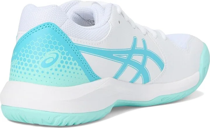 ASICS Women's GEL-Dedicate 8 Pickleball Women's Shoes White/Energy Aqua : 9 B - Medium, Synthetic - Image 4