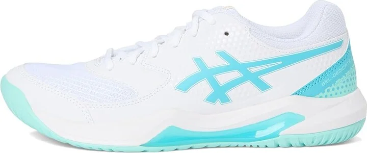 ASICS Women's GEL-Dedicate 8 Pickleball Women's Shoes White/Energy Aqua : 9 B - Medium, Synthetic - Image 6