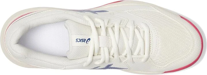 ASICS Women's GEL-Dedicate 8 Tennis Shoe Women's Shoes Cream/Dark Cobalt : 7.5 B - Medium, Synthetic - Image 2