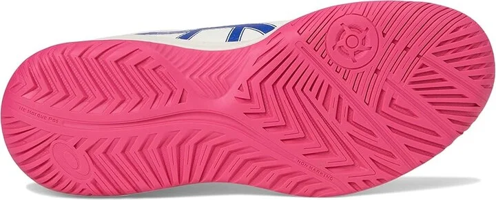 ASICS Women's GEL-Dedicate 8 Tennis Shoe Women's Shoes Cream/Dark Cobalt : 7.5 B - Medium, Synthetic - Image 3