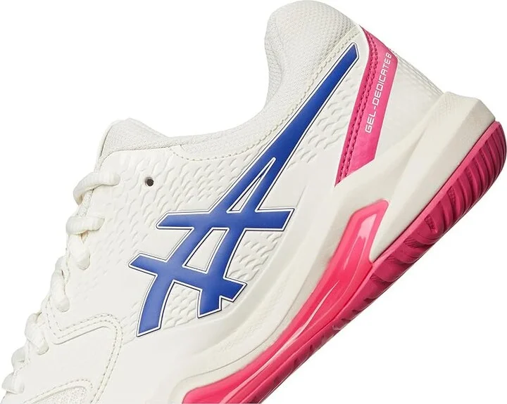 ASICS Women's GEL-Dedicate 8 Tennis Shoe Women's Shoes Cream/Dark Cobalt : 7.5 B - Medium, Synthetic - Image 7