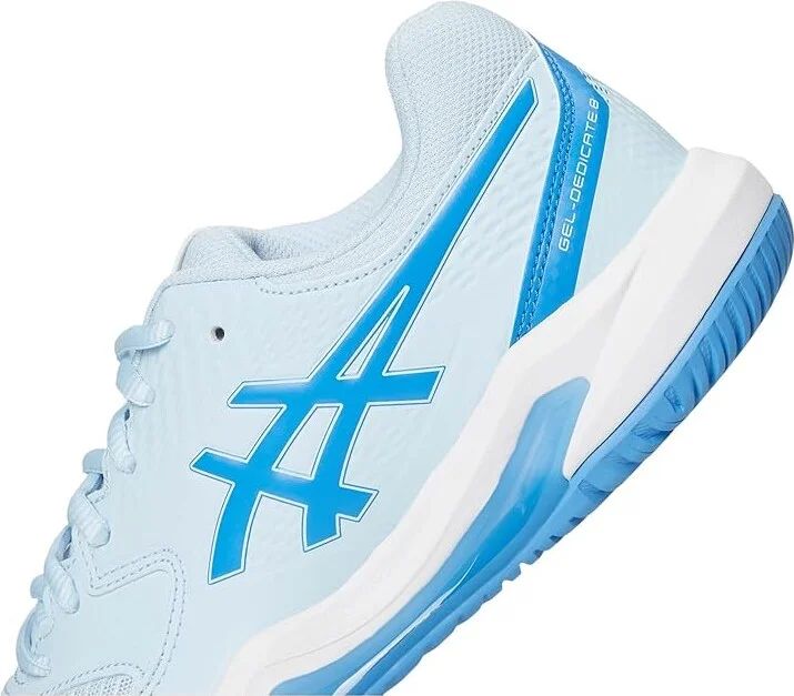 ASICS Women's GEL-Dedicate 8 Tennis Shoe Women's Shoes Light Blue/Blue Coast : 6.5 B - Medium, Synthetic - Image 7